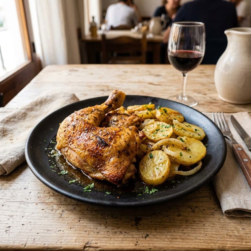 Pollo al horno
