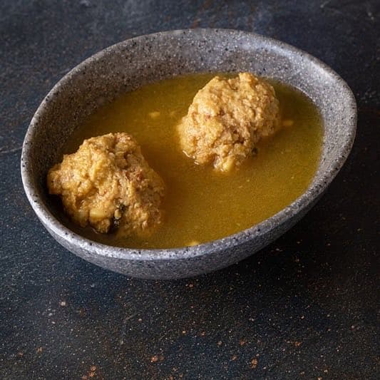 Caldo con pelotas